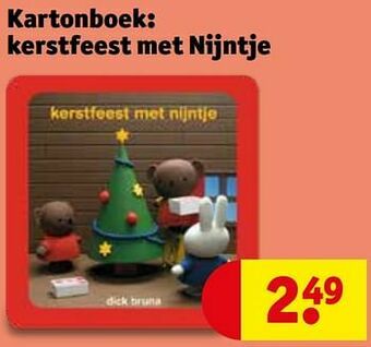 Kruidvat Kartonboek: kerstfeest met nijntje aanbieding