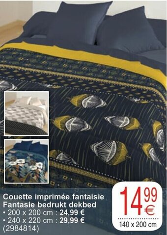 Cora Couette imprimee fantaisie Fantasie bedrukt dekbed aanbieding
