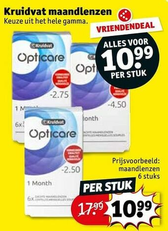 Kruidvat Maandlenzen aanbieding