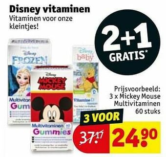 Mickey mouse multivitaminen