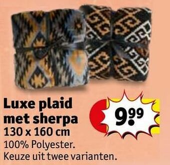 Kruidvat Luxe plaid met sherpa aanbieding