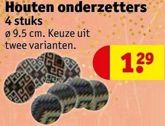 Kruidvat Houten onderzetters aanbieding
