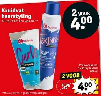 Kruidvat Spray texture aanbieding