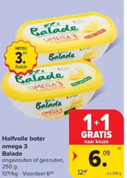 Carrefour Market Halfvolle boter omega 3 Balade aanbieding