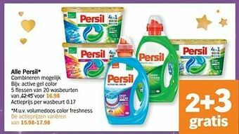 Albert Heijn Persil active gel color aanbieding