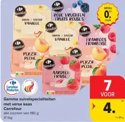 Carrefour Market Gamma zuivelspecialiteiten met verse kaas Carrefour aanbieding