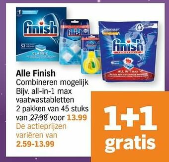 Albert Heijn All-in-1 max vaatwastabletten aanbieding