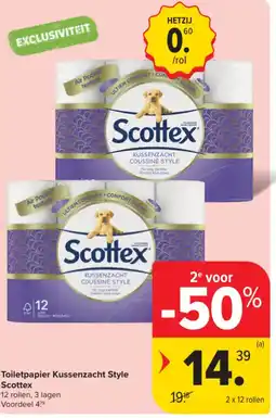 Carrefour Market Toiletpapier Kussenzacht Style aanbieding