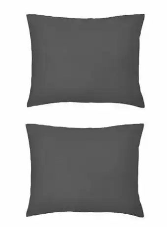 HEMA HEMA Kussenslopen - Jersey Katoen Donkergrijs (donkergrijs) aanbieding