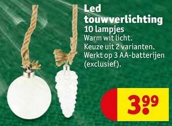 Kruidvat Led touwverlichting aanbieding
