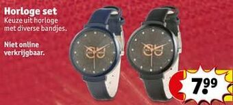 Kruidvat Horloge set aanbieding
