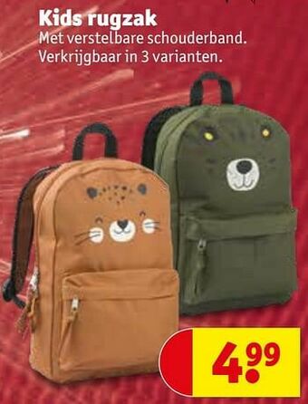 Kruidvat Kids rugzak aanbieding