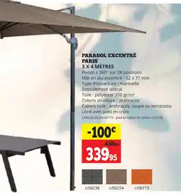 Dema Parasol Excentré Paris aanbieding