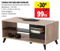 Dema Table De Salon Dublin aanbieding