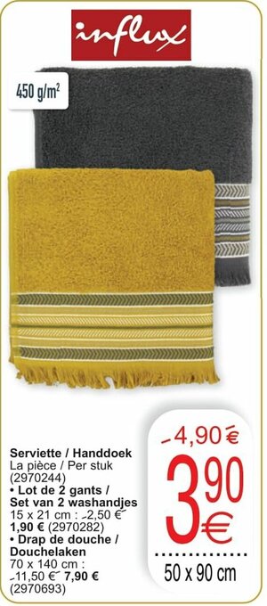 Cora Serviette / Handdoek aanbieding