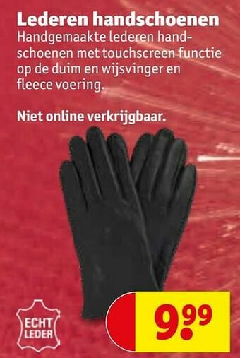 Kruidvat Lederen handschoenen aanbieding