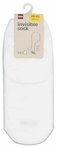 HEMA 5-pak Sneakersokken Wit (wit)