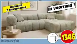 Budget Meubelen Kleur Campo creme of beige aanbieding