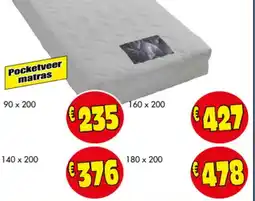 Budget Meubelen Pocketveer matras aanbieding