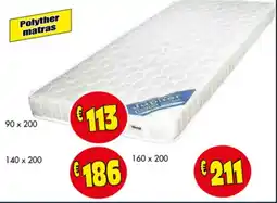 Budget Meubelen Polyther matras aanbieding