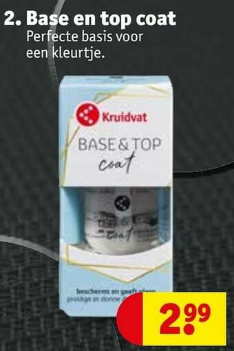 Kruidvat Base en top coat aanbieding