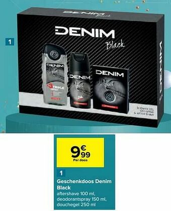 Carrefour Geschenkdoos denim black aanbieding