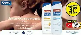 Kruidvat Sanex xxl douchegels aanbieding