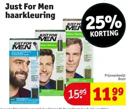Kruidvat Just For Men haarkleuring aanbieding