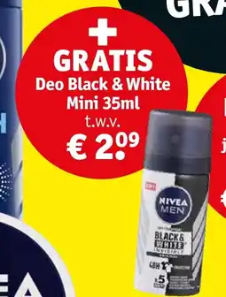 Kruidvat Deo Black & White Mini 35ml aanbieding