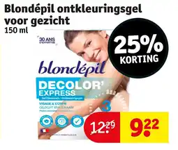 Kruidvat Blondépil ontkleuringsgel voor gezicht aanbieding
