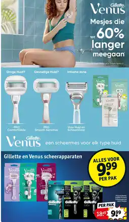 Kruidvat Gillette Fusion5 Scheerapparaat met 2 mesjes aanbieding