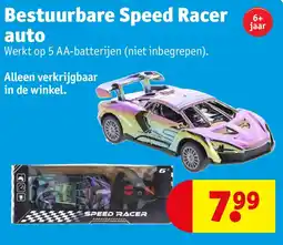 Kruidvat Bestuurbare Speed Racer auto aanbieding