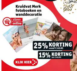 Kruidvat Kruidvat Merk fotoboeken en wanddecoratie aanbieding