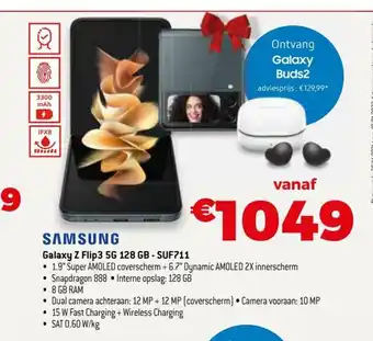 Exellent Samsung Galaxy Z Flip3 5G 128 GB - SUF711 aanbieding