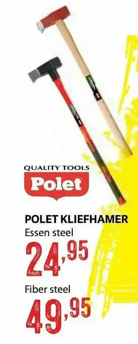 Bouwcenter Frans Vlaeminck Polet kliefhamer essen steel aanbieding