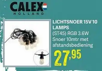 Calex lichtsnoer 15v 10 lamps