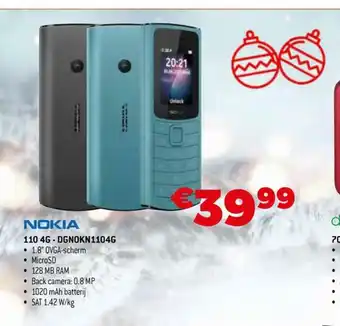 Exellent Nokia 110 4G - DGN0KN1104G aanbieding