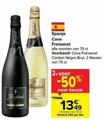 Carrefour Cava freixenet cordon negro brut aanbieding
