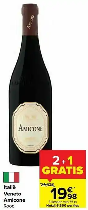Italië veneto amicone rood
