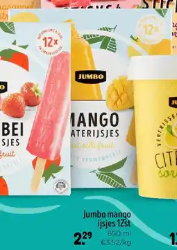 Jumbo Jumbo mango ijsjes 12st 650 ml aanbieding