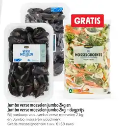 Jumbo Jumbo verse mosselen jumbo 2kg en Jumbo verse mosselen jumbo 2kg - dagprijs aanbieding