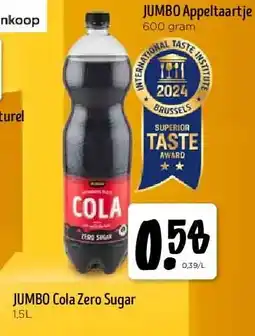 Jumbo JUMBO Cola Zero Sugar 1,5L aanbieding