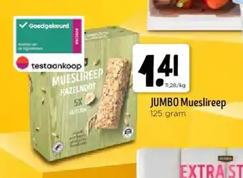 Jumbo JUMBO Mueslireep 125 gram aanbieding