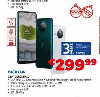 Exellent Nokia X10 - DGN0KNX10 aanbieding
