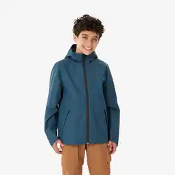 Decathlon Wandelregenjas voor kinderen MH500 blauw 7-15 jaar aanbieding