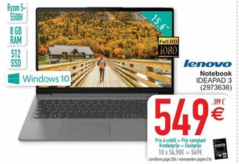 Cora Lenovo Notebook aanbieding