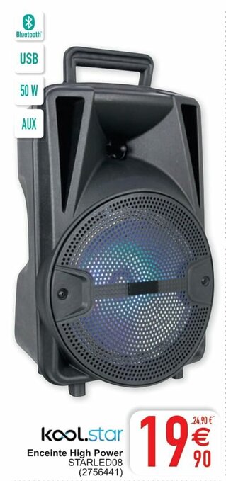 Kool.star Enceinte High Power Starled08