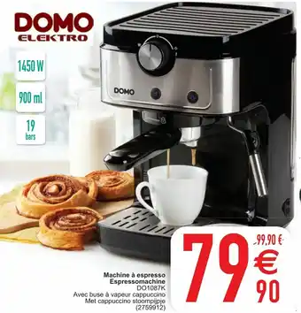 Cora Machine a espresso Espressomachine D01087K aanbieding