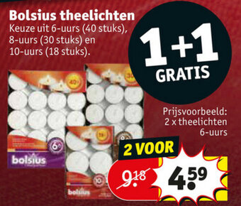 Kruidvat Bolsius theelichten aanbieding