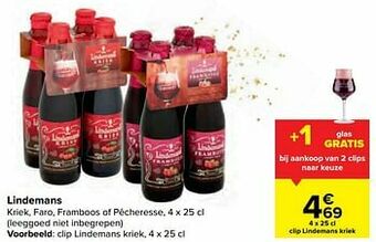Carrefour Clip lindemans kriek aanbieding